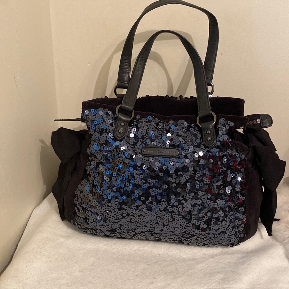Vintage Y2K Juicy Couture Juicy Velour & leather sequins Bag